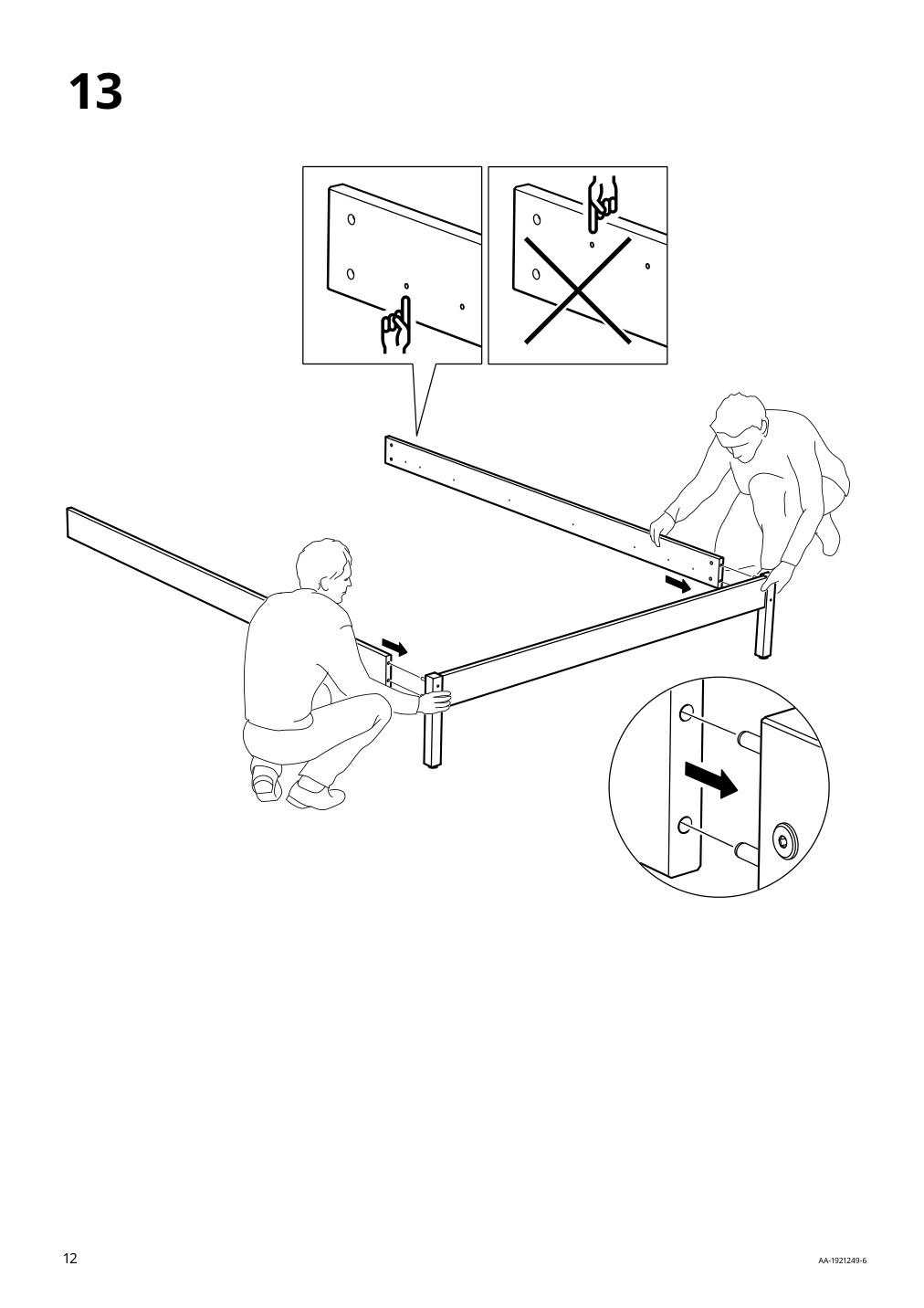 Assembly instructions for IKEA Tarva bed frame pine | Page 12 - IKEA TARVA bed frame 690.024.26