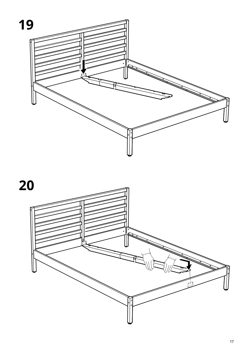 Assembly instructions for IKEA Tarva bed frame pine | Page 17 - IKEA TARVA bed frame 699.292.33