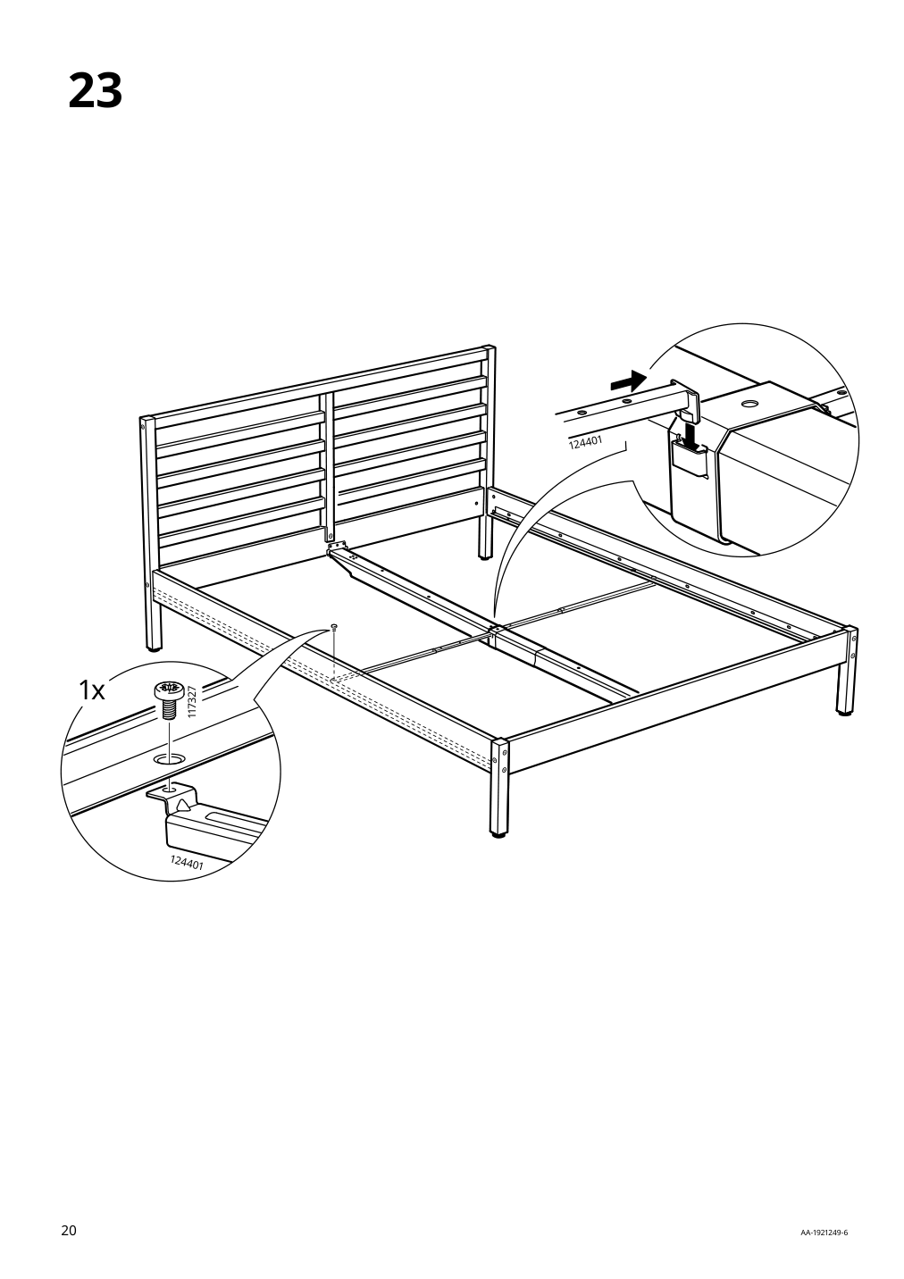 Assembly instructions for IKEA Tarva bed frame pine | Page 20 - IKEA TARVA bed frame 690.024.26