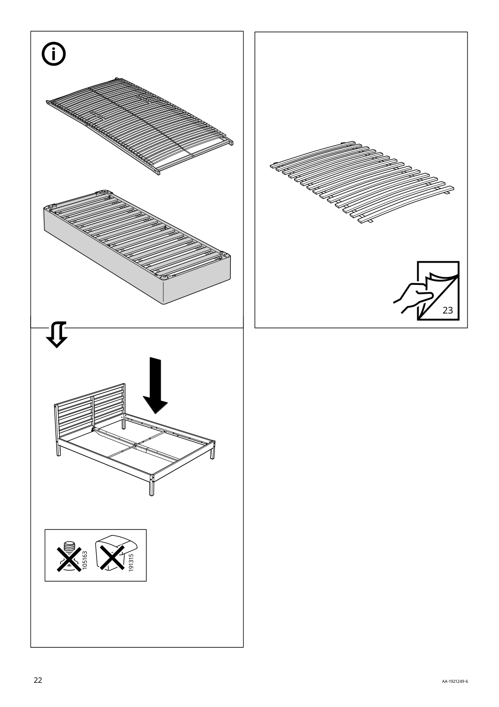 Assembly instructions for IKEA Tarva bed frame pine | Page 22 - IKEA TARVA bed frame 699.292.33