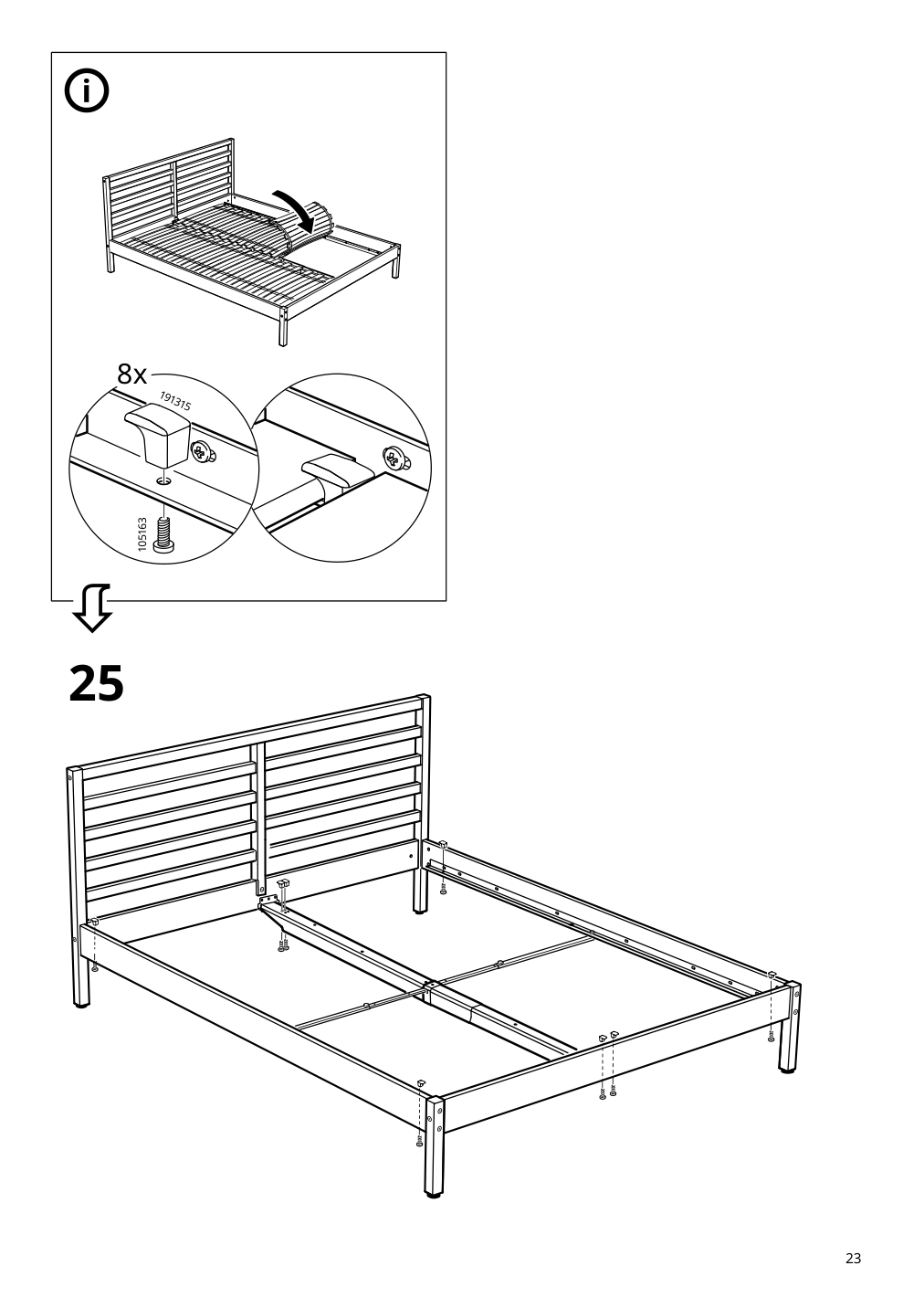 Assembly instructions for IKEA Tarva bed frame pine | Page 23 - IKEA TARVA bed frame 690.024.26