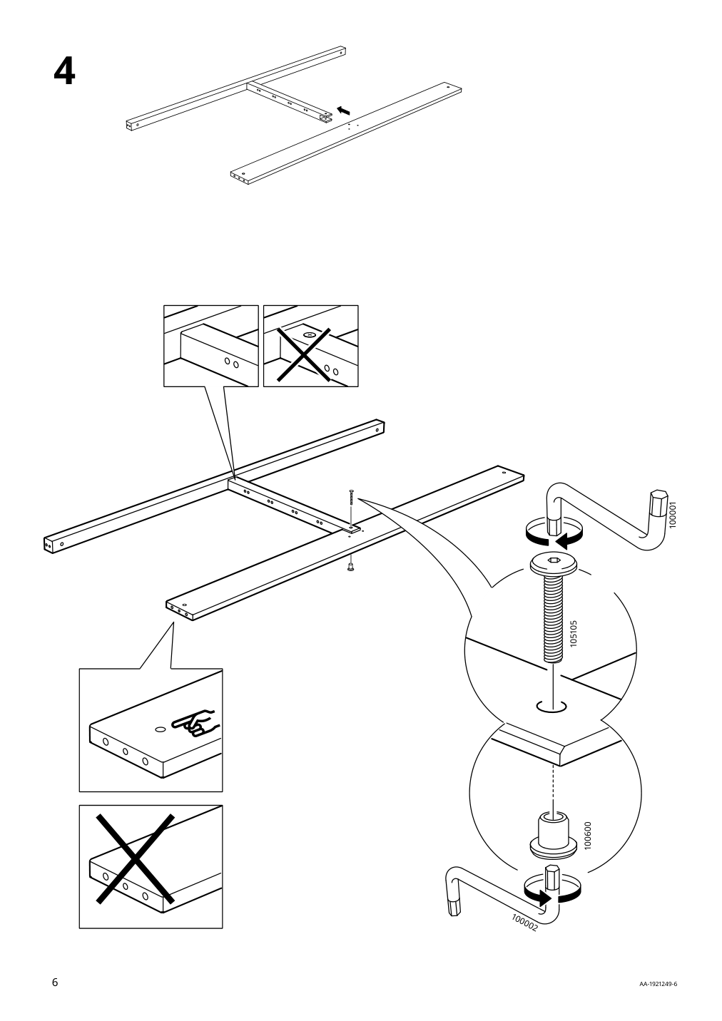 Assembly instructions for IKEA Tarva bed frame pine | Page 6 - IKEA TARVA bed frame 690.024.26