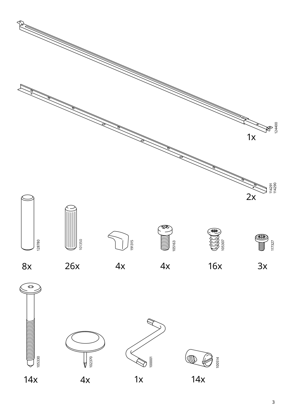 Assembly instructions for IKEA Tarva bed frame pine | Page 3 - IKEA TARVA bed frame 890.095.68