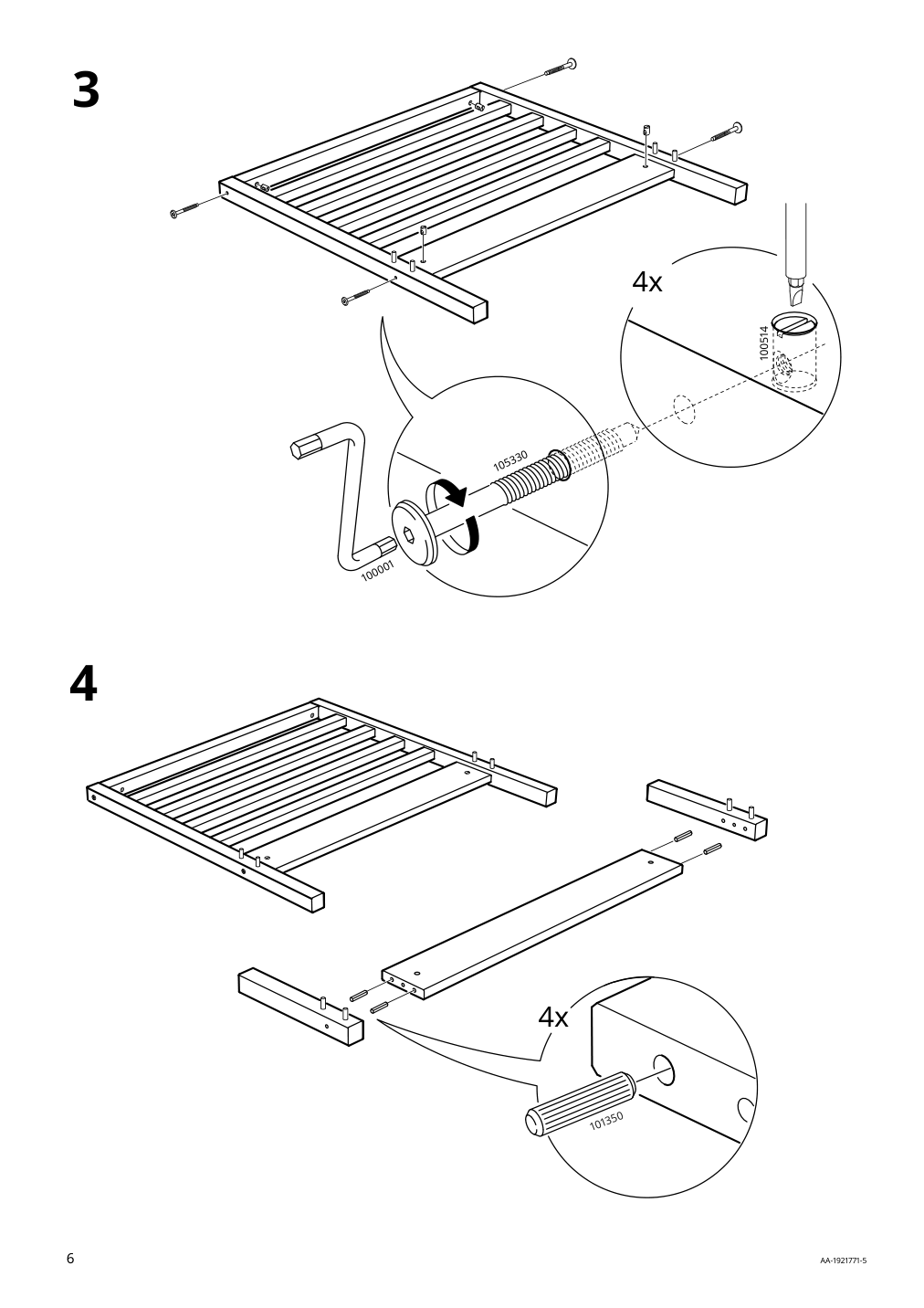 Assembly instructions for IKEA Tarva bed frame pine | Page 6 - IKEA TARVA bed frame 302.612.70