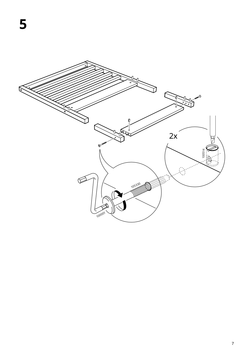 Assembly instructions for IKEA Tarva bed frame pine | Page 7 - IKEA TARVA bed frame 890.095.68