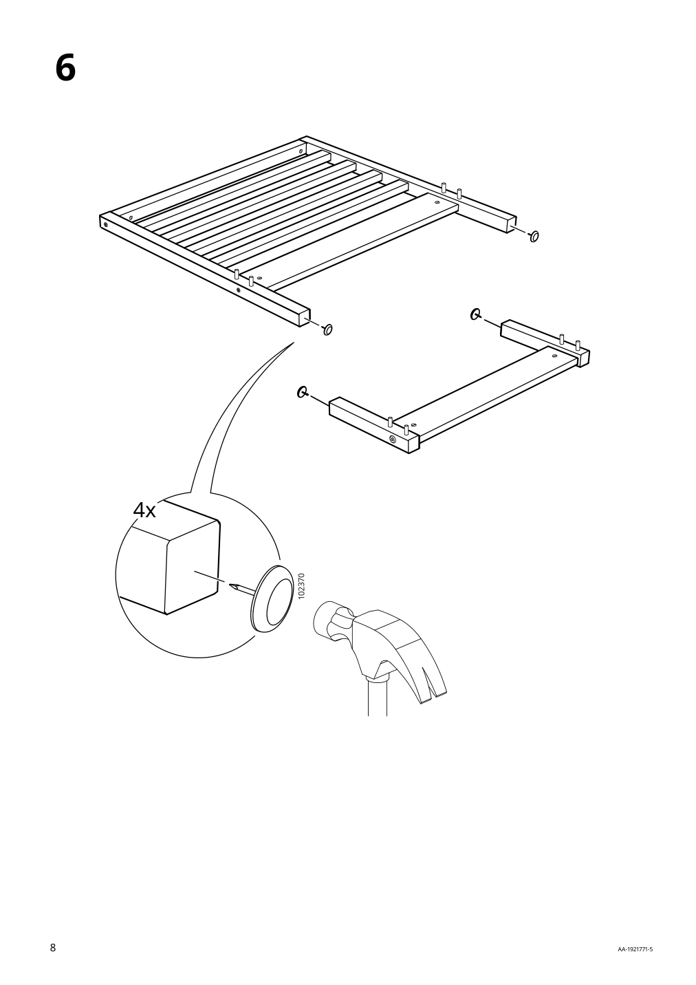 Assembly instructions for IKEA Tarva bed frame pine | Page 8 - IKEA TARVA bed frame 890.095.68