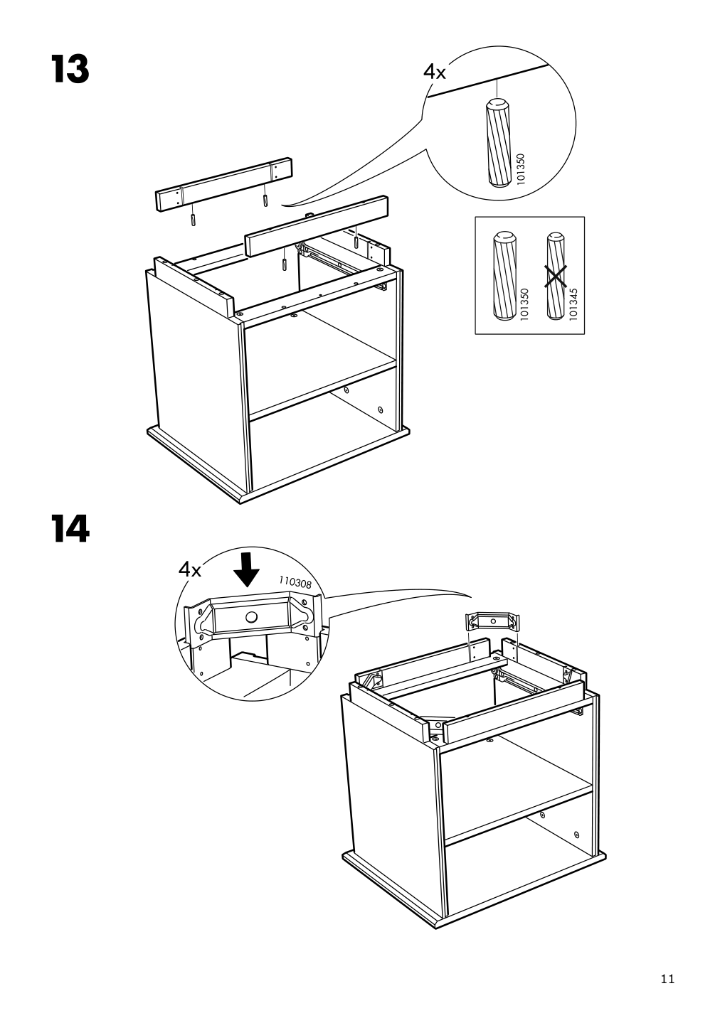 Assembly instructions for IKEA Tarva nightstand pine | Page 11 - IKEA TARVA nightstand 502.196.09