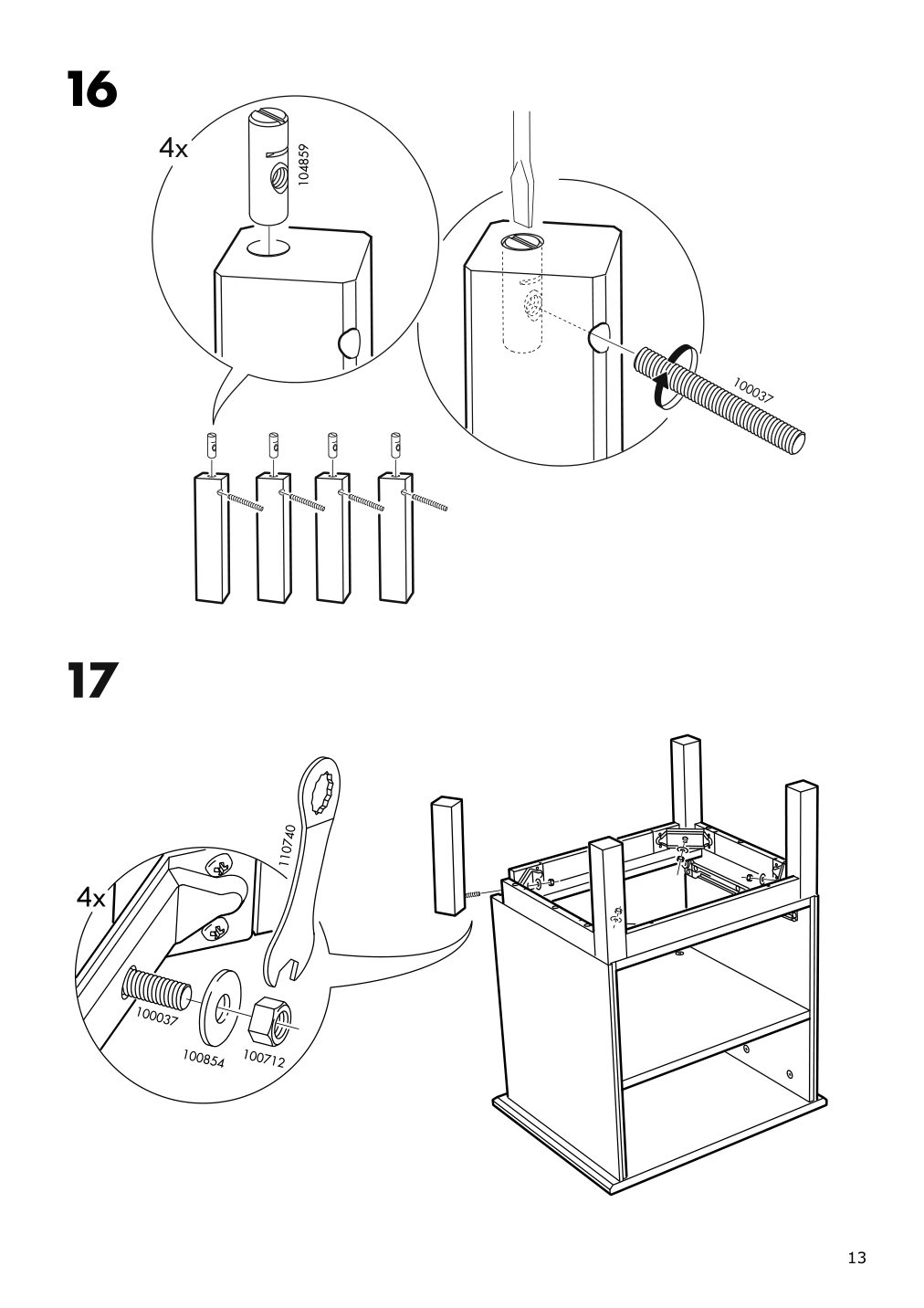 Assembly instructions for IKEA Tarva nightstand pine | Page 13 - IKEA TARVA nightstand 502.196.09