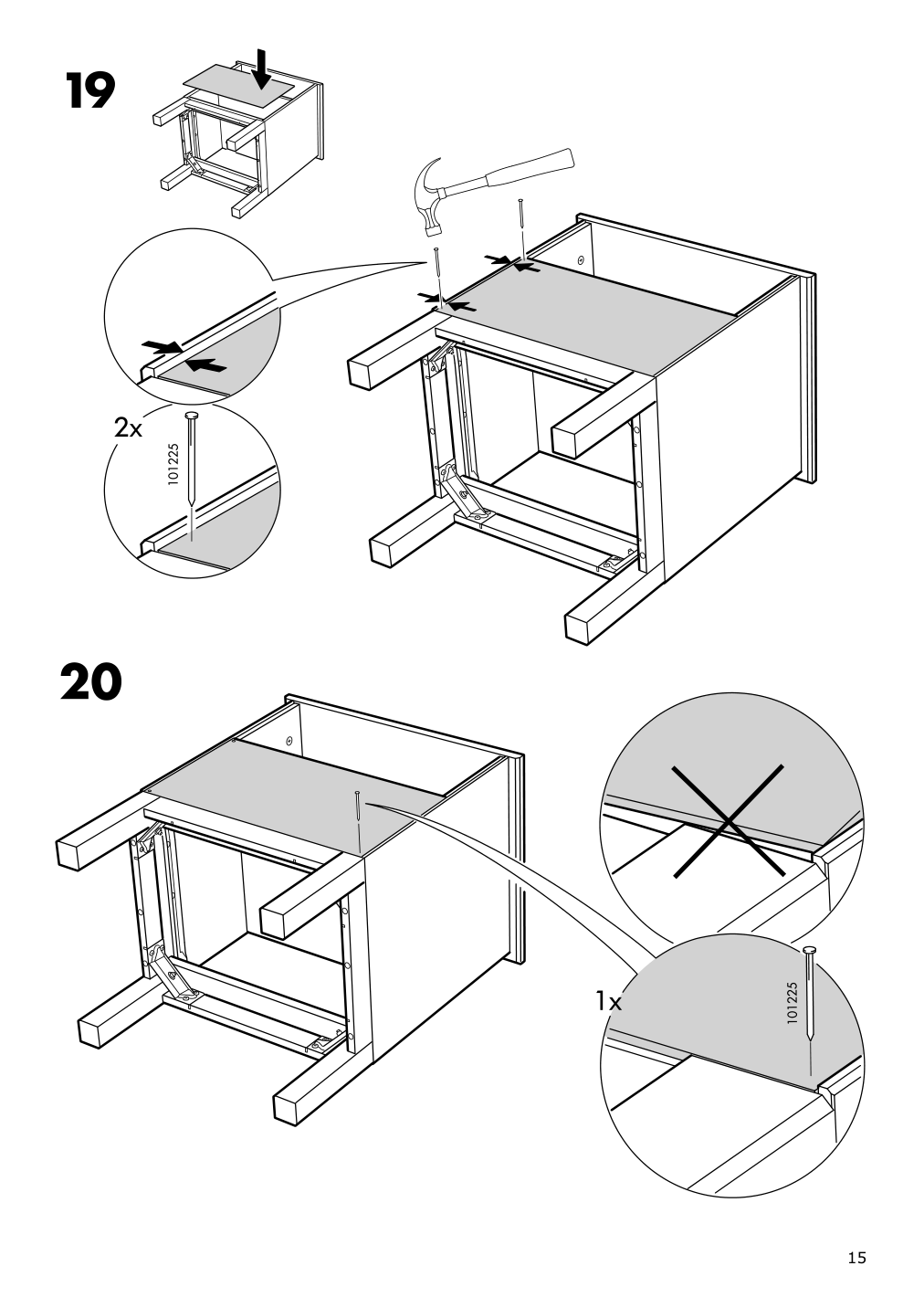 Assembly instructions for IKEA Tarva nightstand pine | Page 15 - IKEA TARVA nightstand 502.196.09