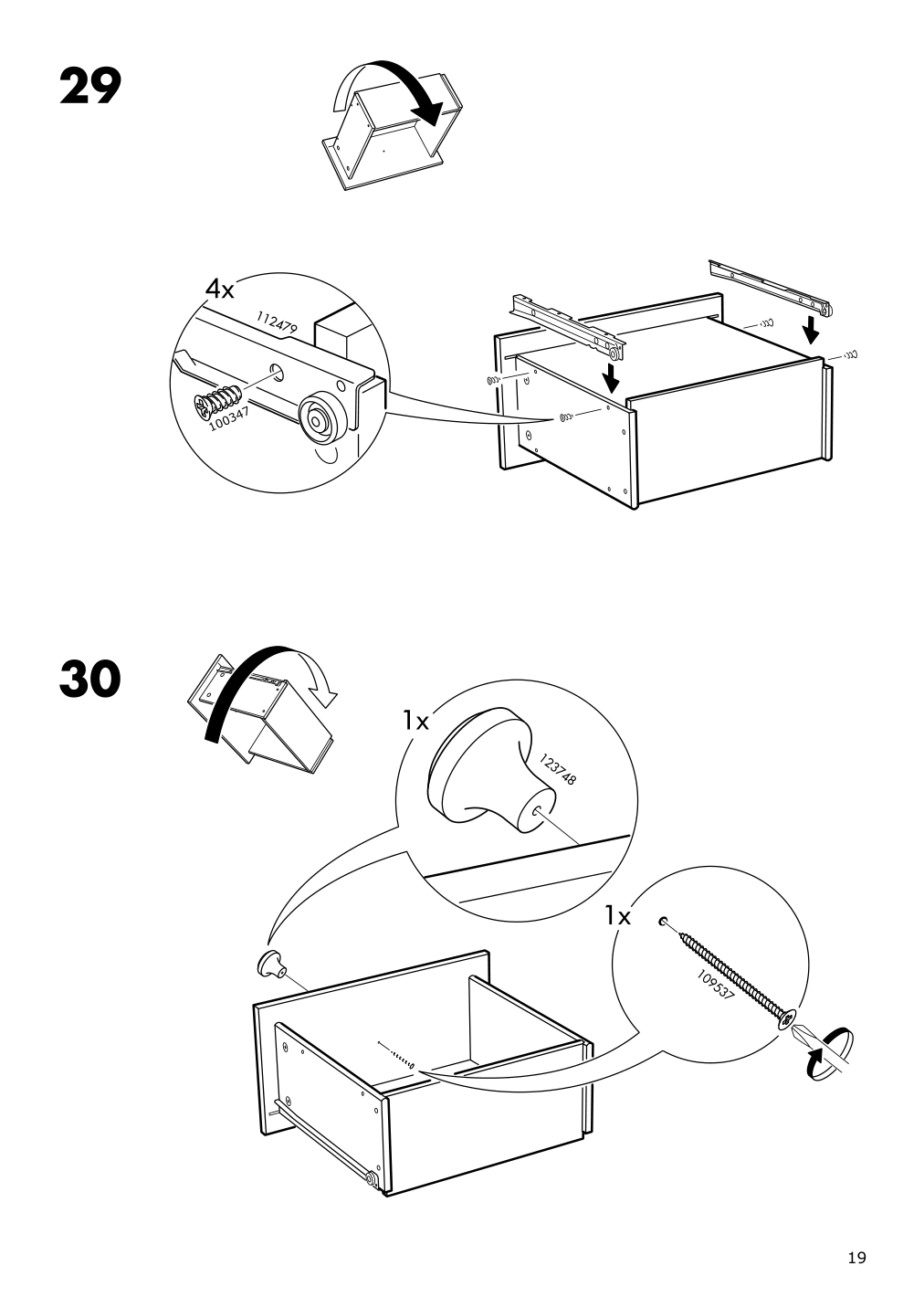 Assembly instructions for IKEA Tarva nightstand pine | Page 19 - IKEA TARVA nightstand 502.196.09