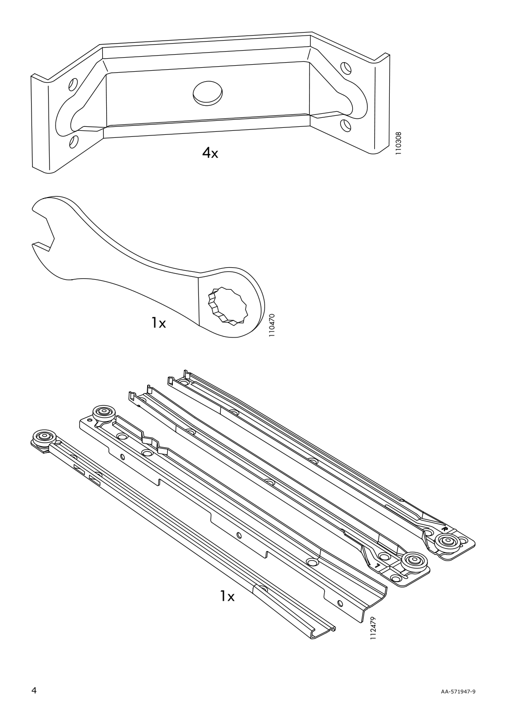 Assembly instructions for IKEA Tarva nightstand pine | Page 4 - IKEA TARVA nightstand 502.196.09