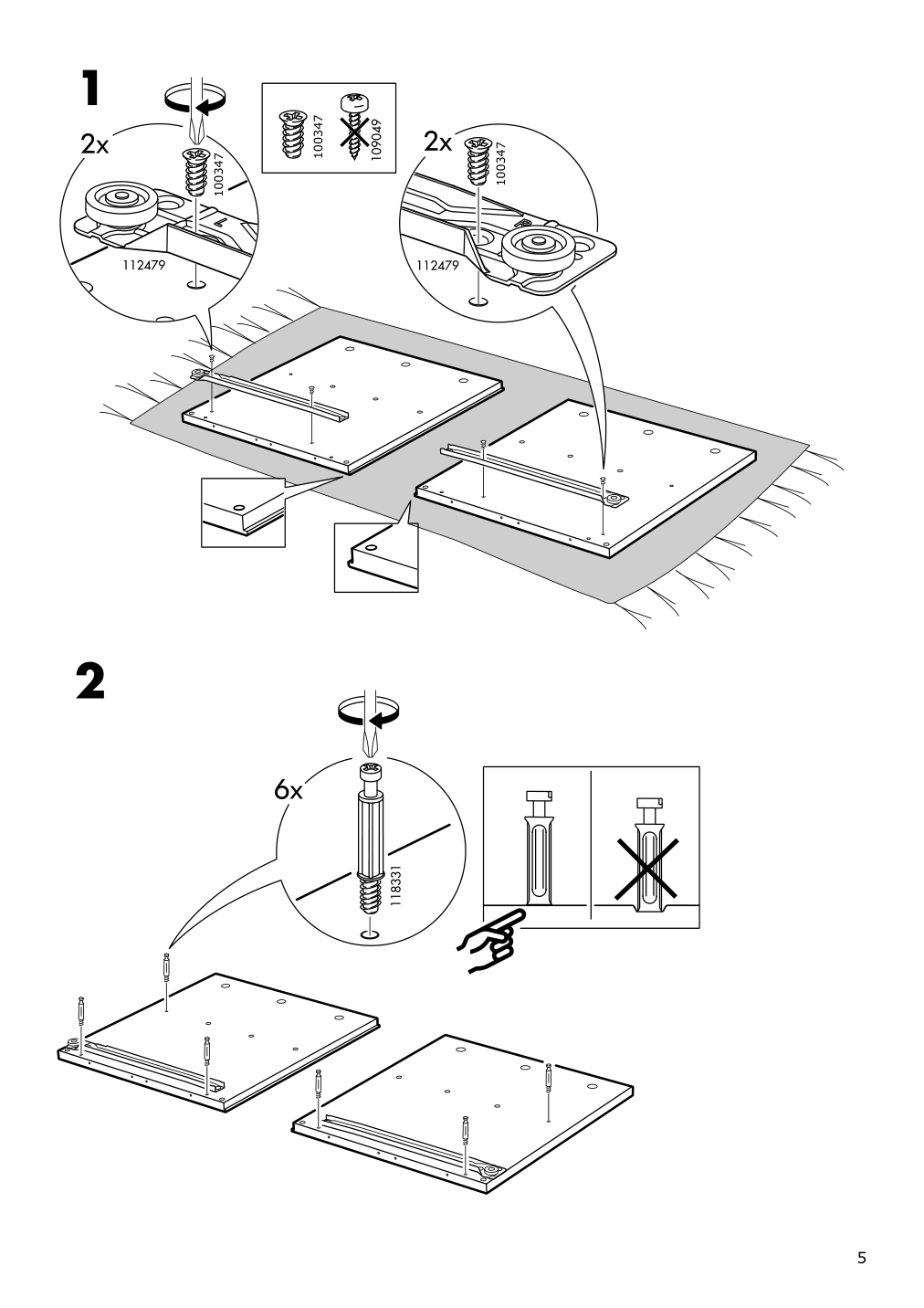 Assembly instructions for IKEA Tarva nightstand pine | Page 5 - IKEA TARVA nightstand 502.196.09