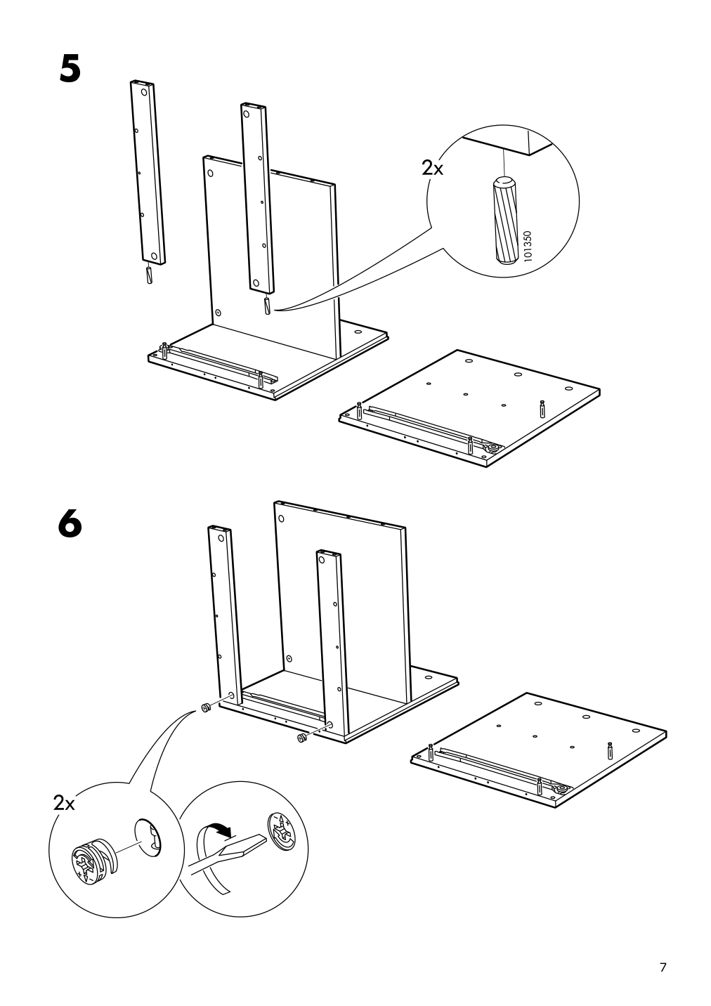 Assembly instructions for IKEA Tarva nightstand pine | Page 7 - IKEA TARVA nightstand 502.196.09