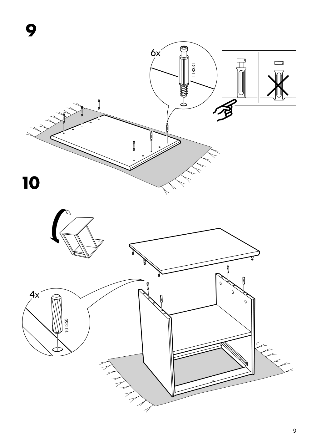 Assembly instructions for IKEA Tarva nightstand pine | Page 9 - IKEA TARVA nightstand 502.196.09