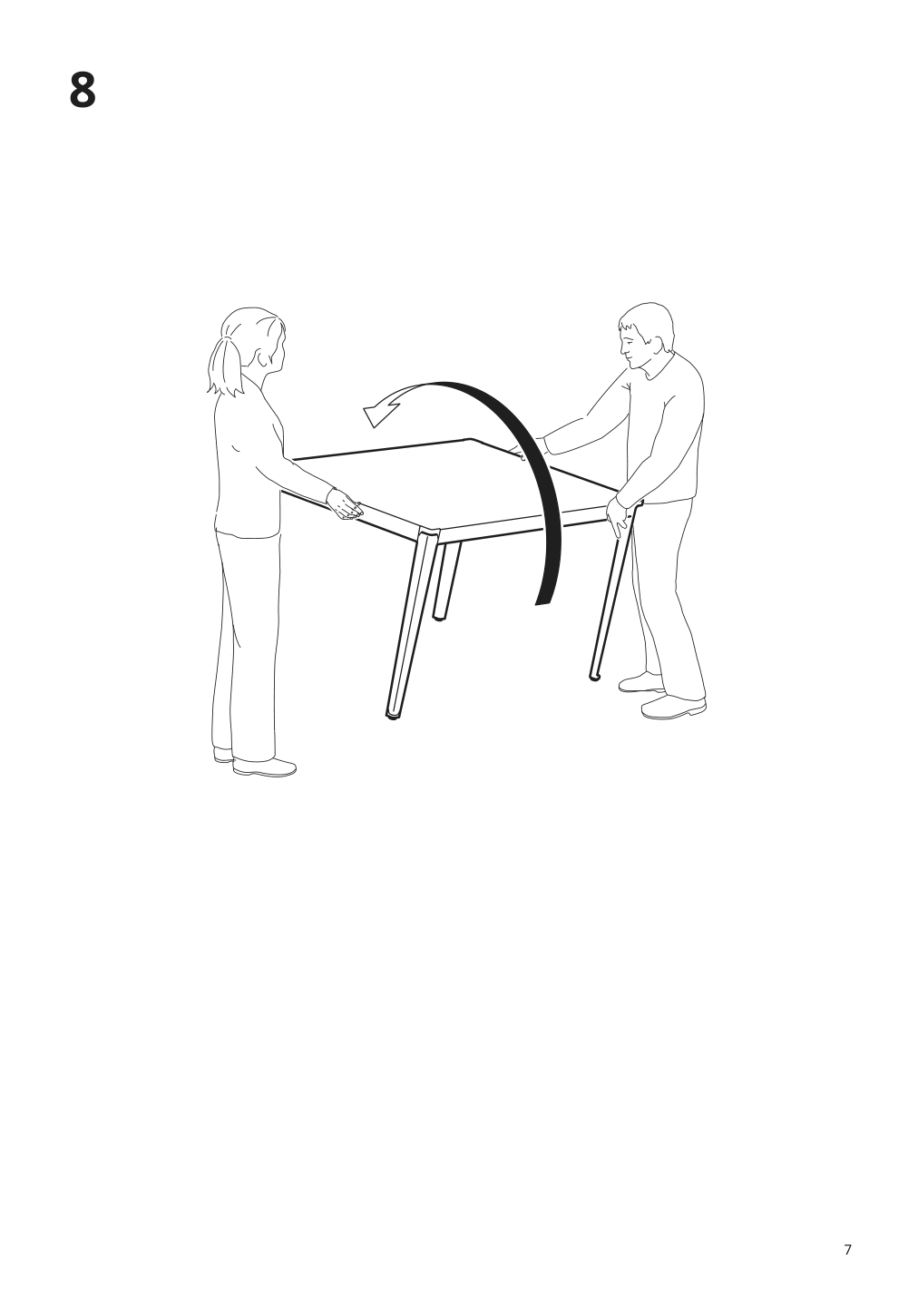 Assembly instructions for IKEA Tegeloen table outdoor dark gray black | Page 7 - IKEA TEGELÖN table, outdoor 605.108.43