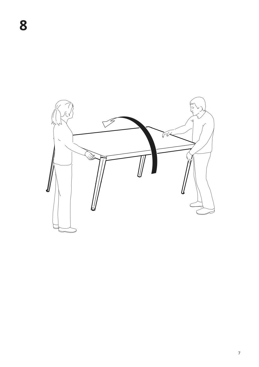 Assembly instructions for IKEA Tegeloen table outdoor dark gray black | Page 7 - IKEA TEGELÖN / VÄSMAN table+6 armchairs, outdoor 194.371.34