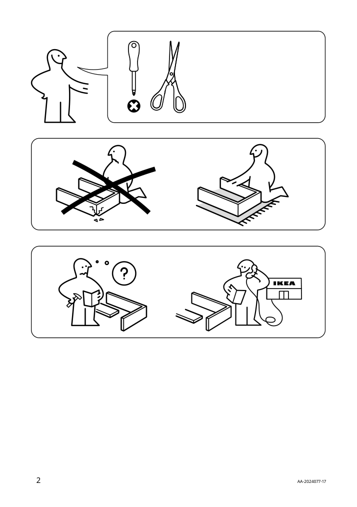 Assembly instructions for IKEA Teodores chair black | Page 2 - IKEA TEODORES chair 205.306.21