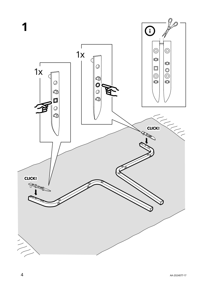 Assembly instructions for IKEA Teodores chair green | Page 4 - IKEA TEODORES chair 005.306.17