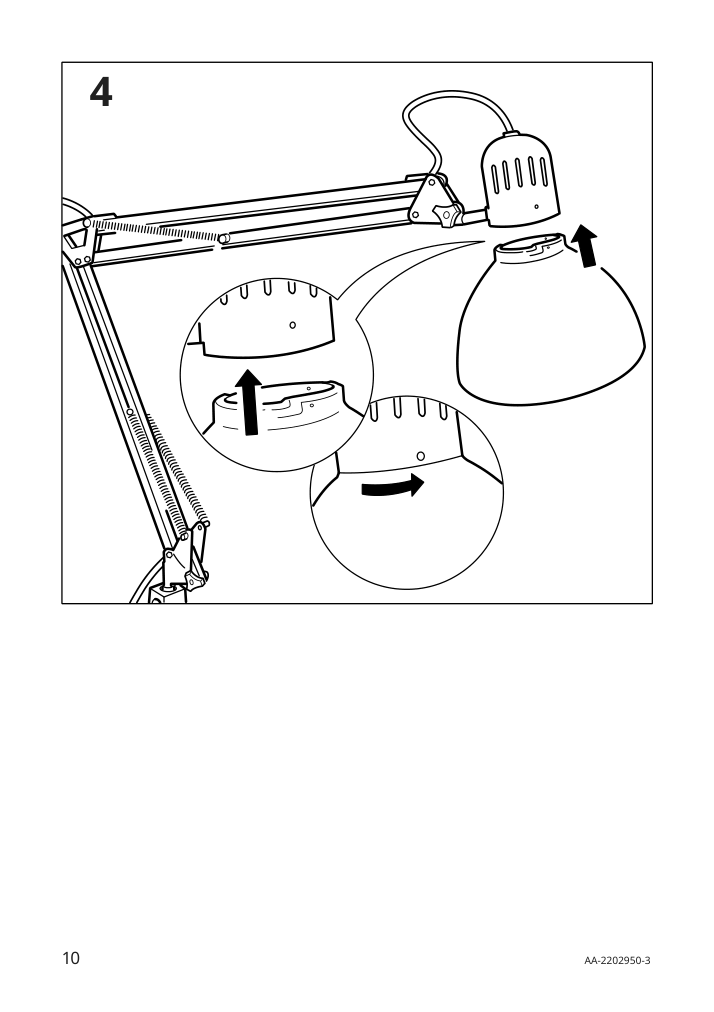 Assembly instructions for IKEA Tertial work lamp light blue | Page 10 - IKEA TERTIAL work lamp 205.042.88