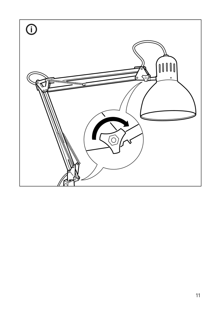 Assembly instructions for IKEA Tertial work lamp light blue | Page 11 - IKEA TERTIAL work lamp 205.042.88