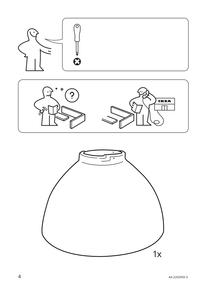 Assembly instructions for IKEA Tertial work lamp light blue | Page 4 - IKEA TERTIAL work lamp 205.042.88