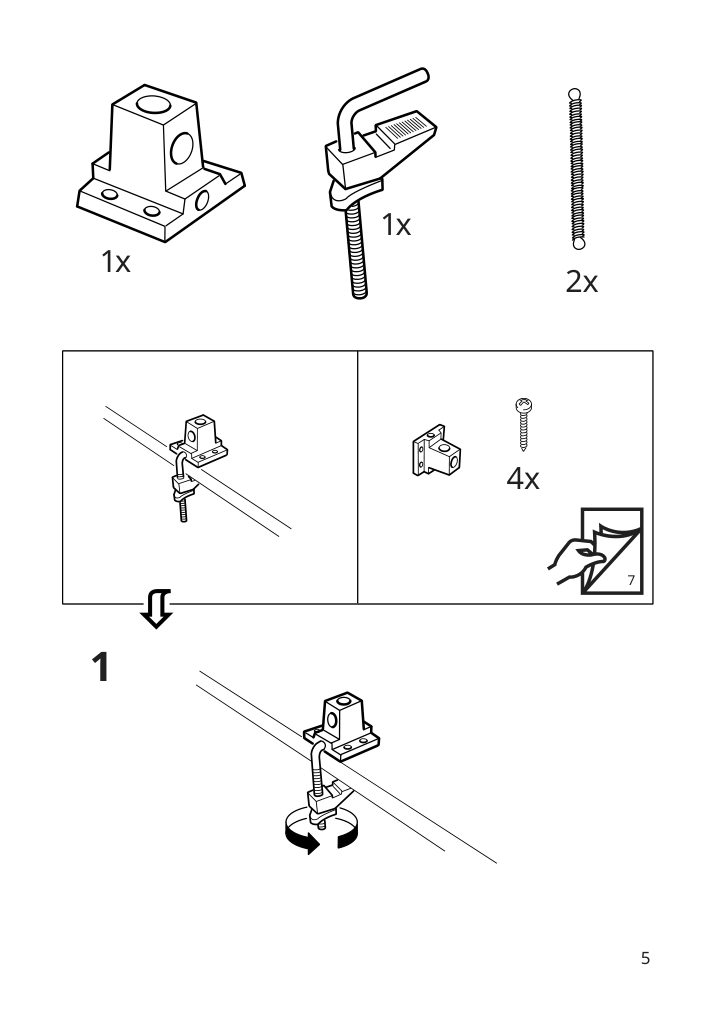 Assembly instructions for IKEA Tertial work lamp light blue | Page 5 - IKEA TERTIAL work lamp 205.042.88