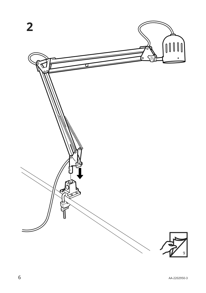 Assembly instructions for IKEA Tertial work lamp light blue | Page 6 - IKEA TERTIAL work lamp 205.042.88