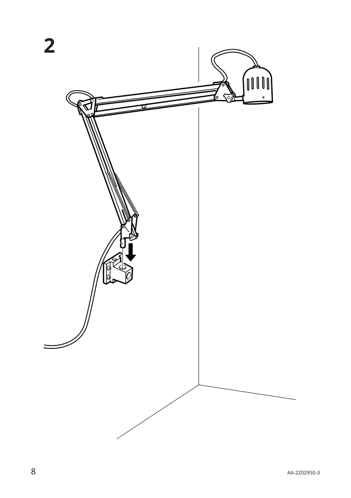 Assembly instructions for IKEA Tertial work lamp light blue | Page 8 - IKEA TERTIAL work lamp 205.042.88