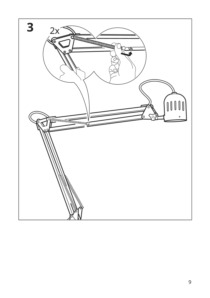 Assembly instructions for IKEA Tertial work lamp light blue | Page 9 - IKEA TERTIAL work lamp 205.042.88