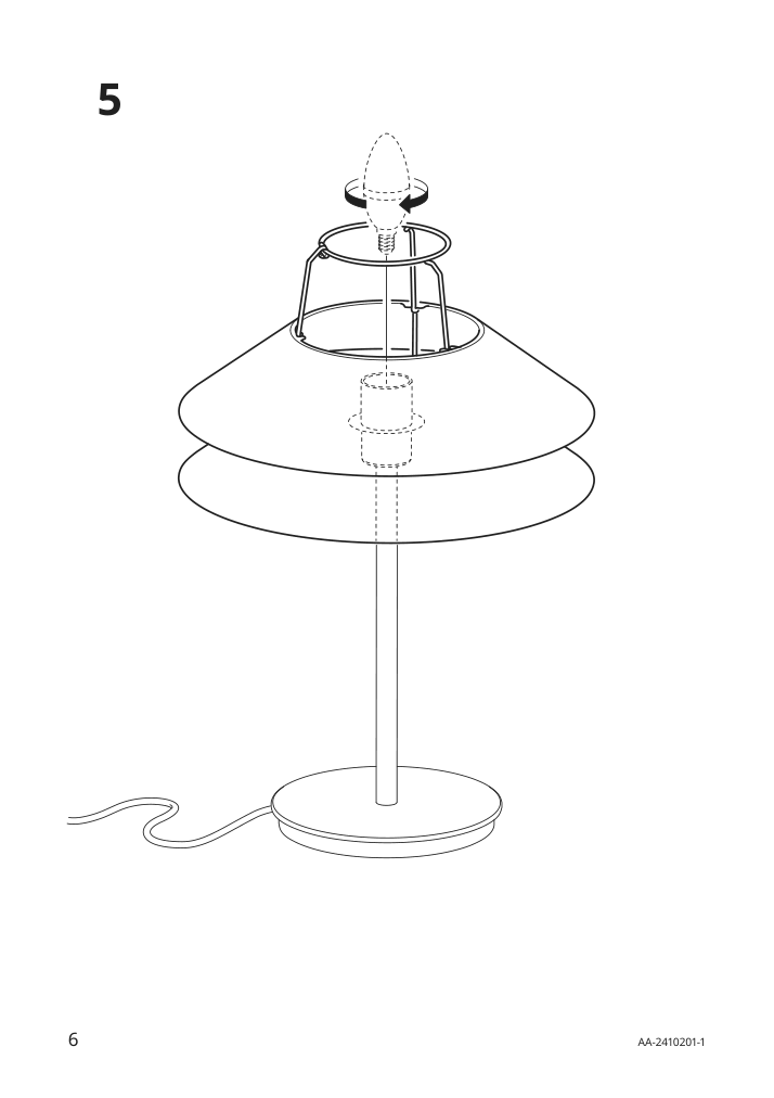 Assembly instructions for IKEA Tesammans lamp shade multicolor | Page 6 - IKEA TESAMMANS lamp shade 705.517.67