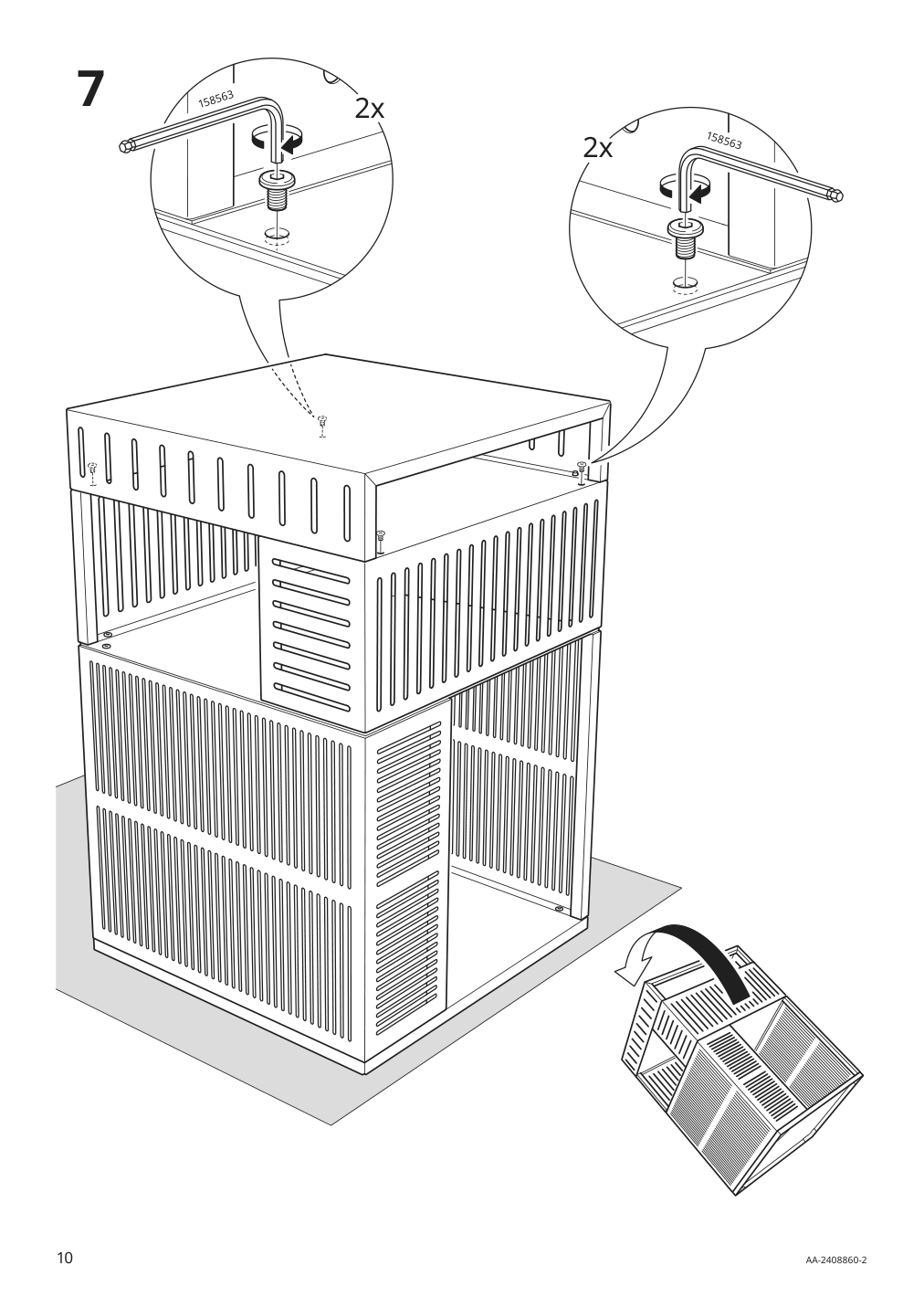 Assembly instructions for IKEA Tesammans storage unit on casters multicolor | Page 10 - IKEA TESAMMANS storage unit on casters 905.517.66