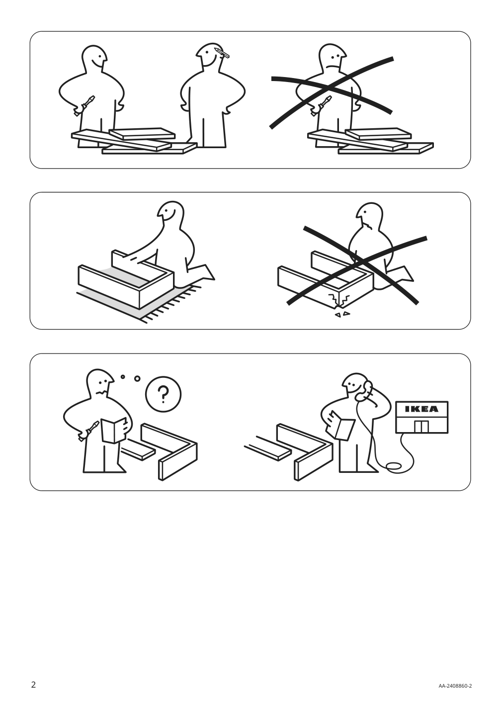 Assembly instructions for IKEA Tesammans storage unit on casters multicolor | Page 2 - IKEA TESAMMANS storage unit on casters 905.517.66