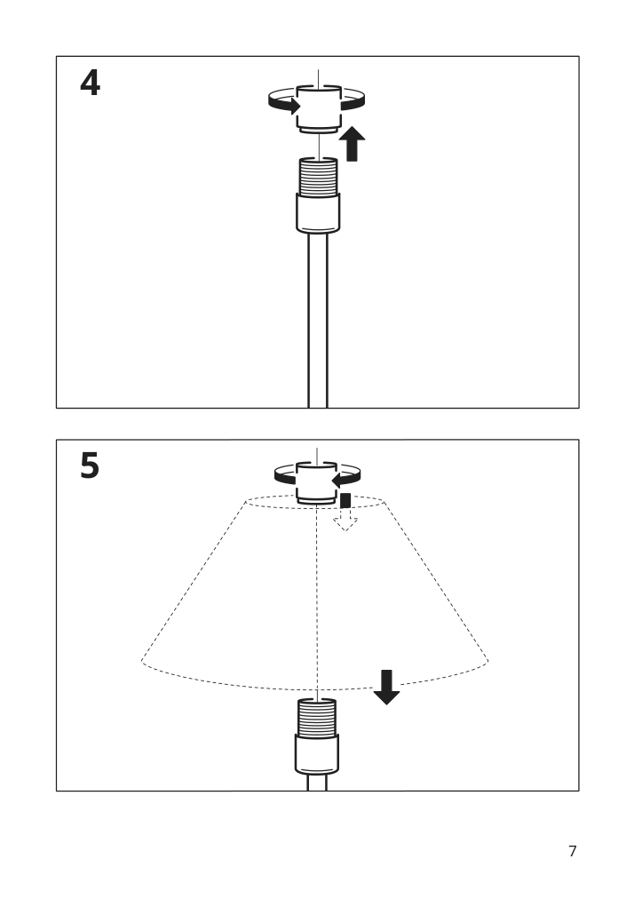 Assembly instructions for IKEA Tesammans table lamp base purple | Page 7 - IKEA TESAMMANS table lamp base 405.689.72