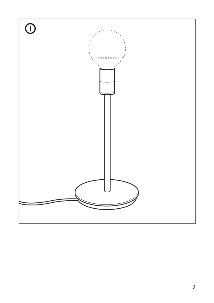 Assembly instructions for IKEA Tesammans table lamp base purple | Page 9 - IKEA TESAMMANS table lamp base 405.689.72