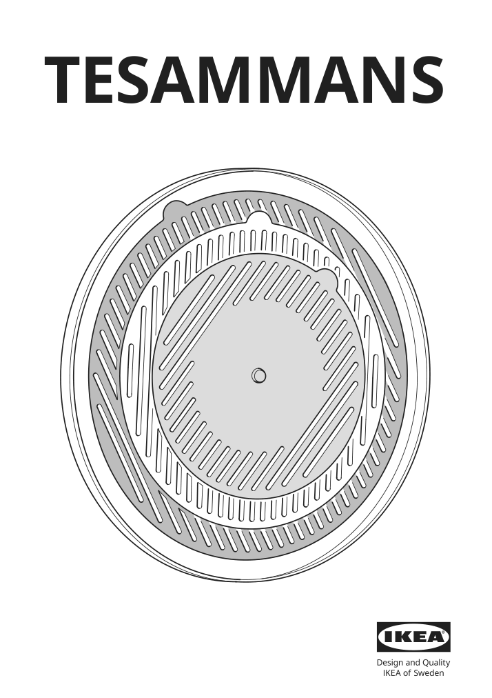 Assembly instructions for IKEA Tesammans wall clock multicolor | Page 1 - IKEA TESAMMANS wall clock 105.689.78