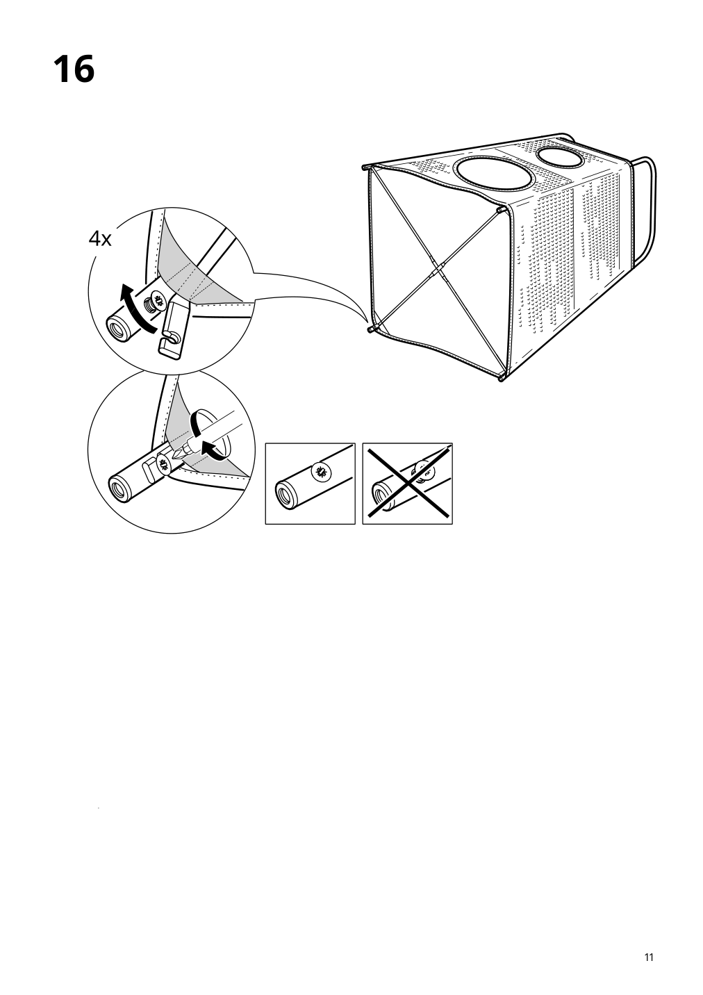 Assembly instructions for IKEA Tigerfink storage with compartments turquoise | Page 11 - IKEA TIGERFINK storage with compartments 805.124.69