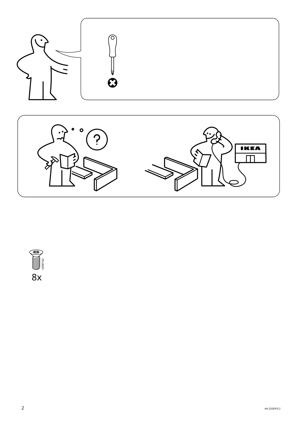 Assembly instructions for IKEA Tigerfink storage with compartments turquoise | Page 2 - IKEA TIGERFINK storage with compartments 805.124.69