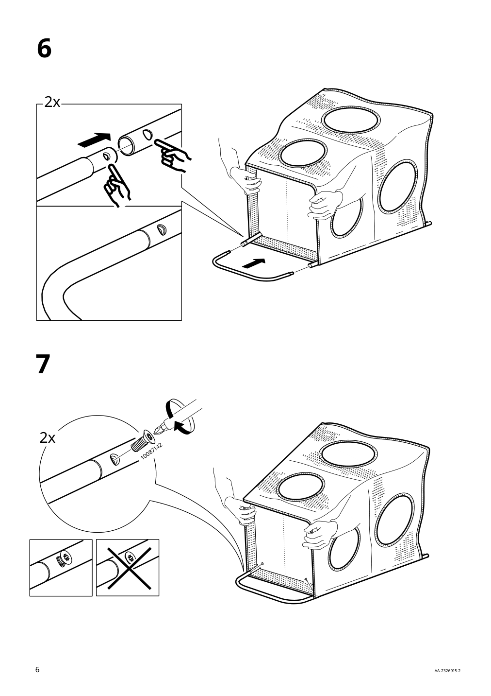 Assembly instructions for IKEA Tigerfink storage with compartments turquoise | Page 6 - IKEA TIGERFINK storage with compartments 805.124.69