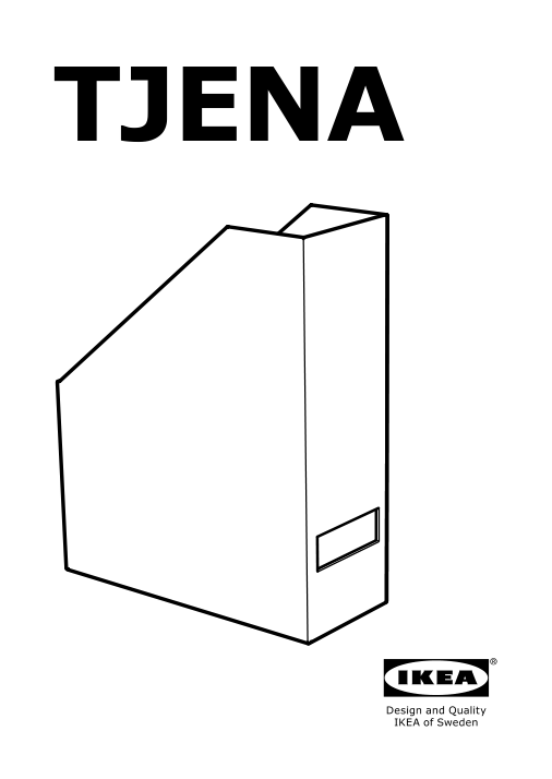 Assembly instructions for IKEA Tjena magazine file black | Page 1 - IKEA TJENA magazine file 003.954.74