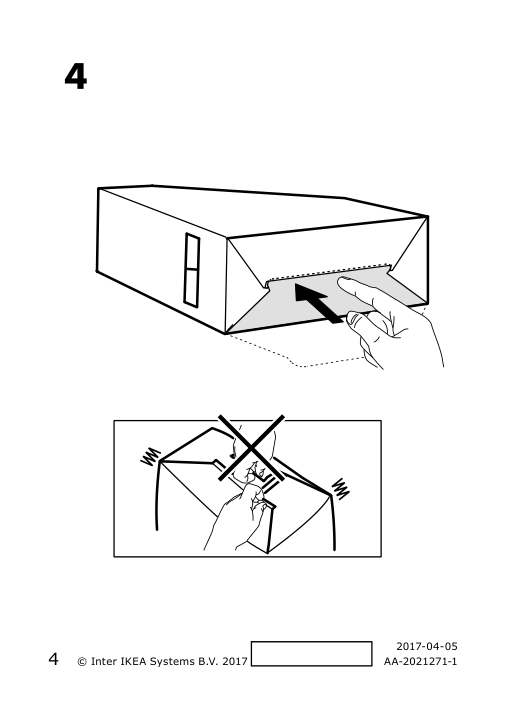 Assembly instructions for IKEA Tjena magazine file black | Page 4 - IKEA TJENA magazine file 003.954.74