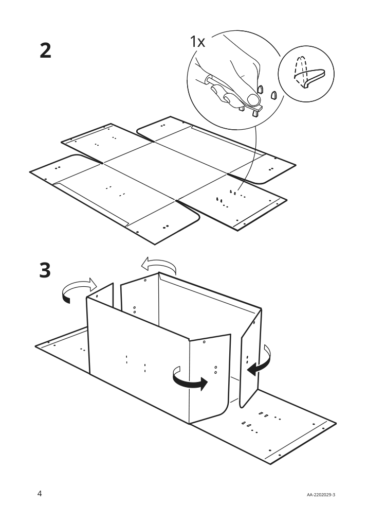 Assembly instructions for IKEA Tjog storage box with lid dark gray | Page 4 - IKEA TJOG storage box with lid 804.776.68