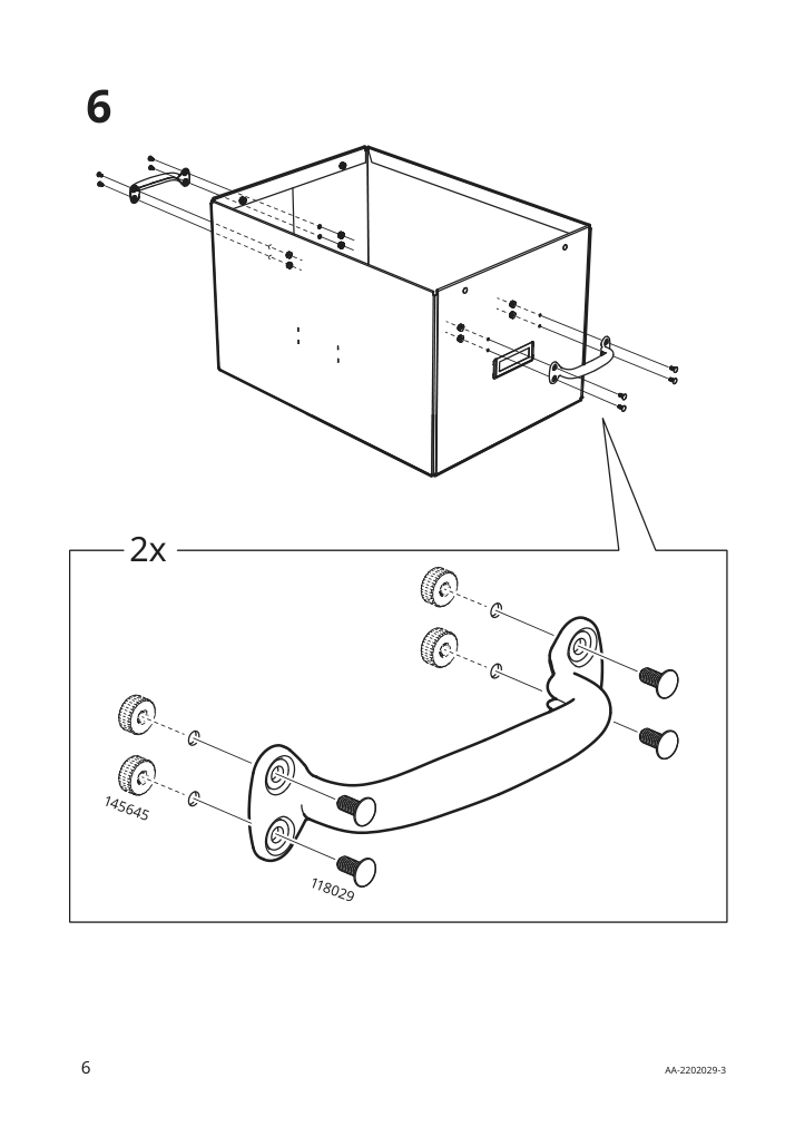 Assembly instructions for IKEA Tjog storage box with lid dark gray | Page 6 - IKEA TJOG storage box with lid 804.776.68