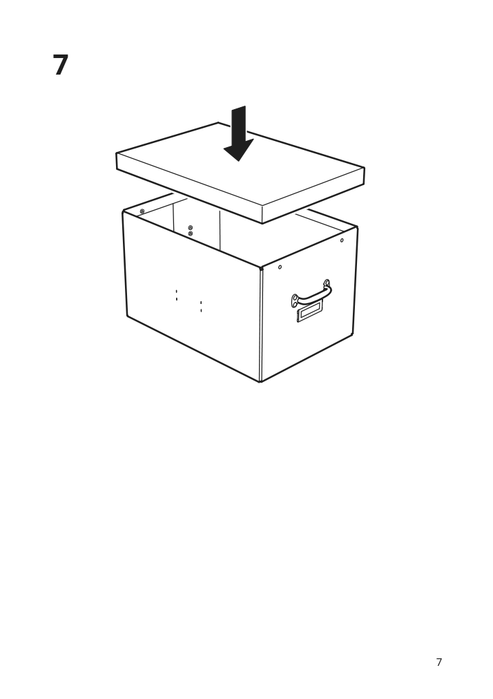 Assembly instructions for IKEA Tjog storage box with lid dark gray | Page 7 - IKEA TJOG storage box with lid 804.776.68