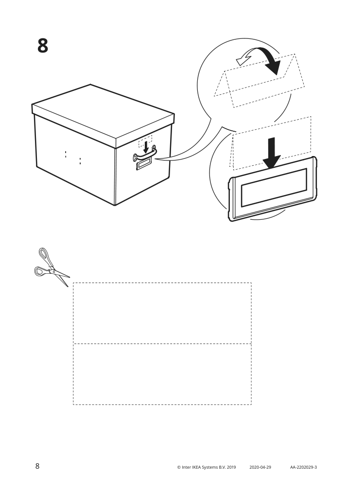 Assembly instructions for IKEA Tjog storage box with lid dark gray | Page 8 - IKEA TJOG storage box with lid 804.776.68