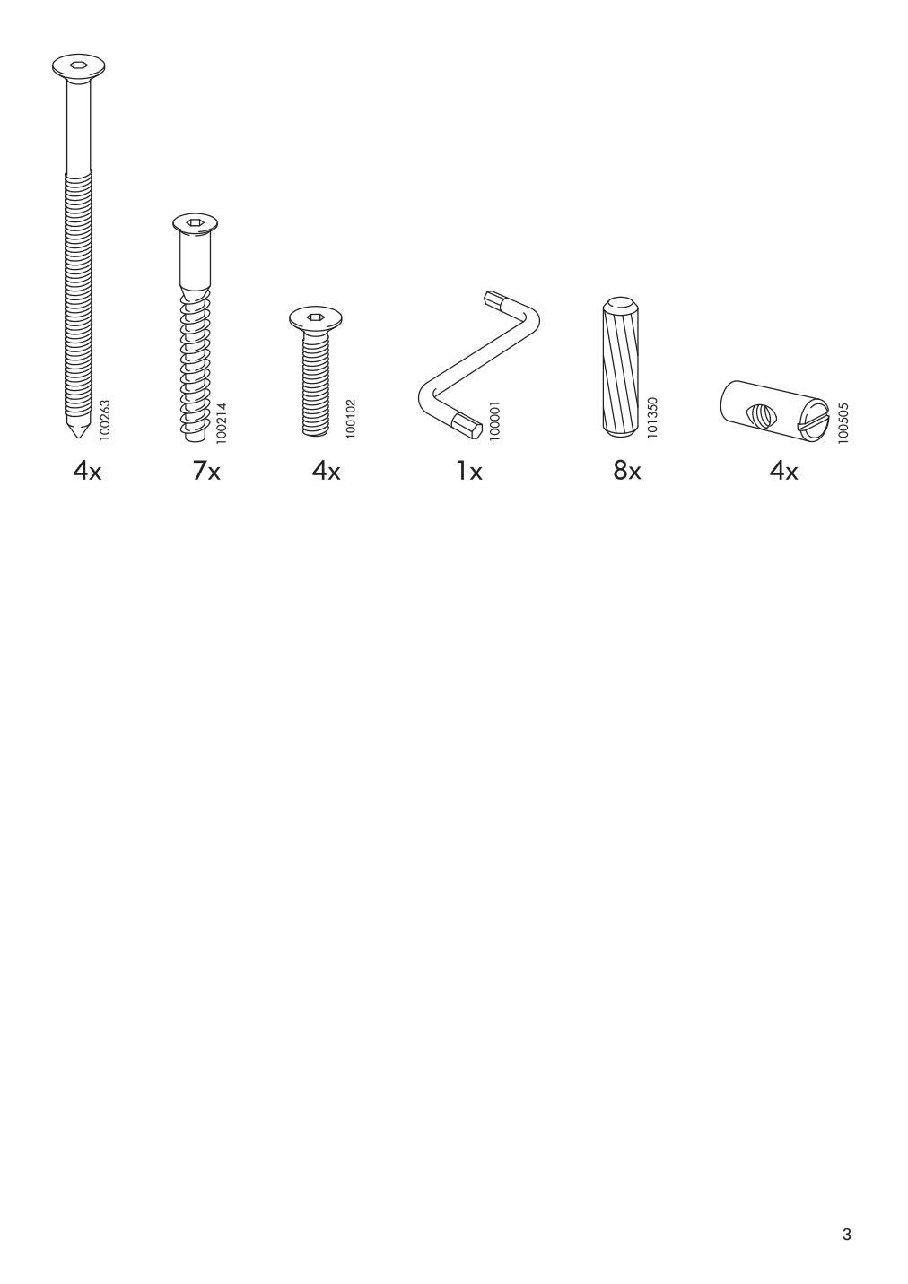 Assembly instructions for IKEA Tjusig bench with shoe storage black | Page 3 - IKEA TJUSIG bench with shoe storage 501.527.03