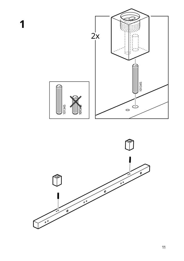 Assembly instructions for IKEA Tjusig hanger white | Page 11 - IKEA TJUSIG hanger 602.917.08