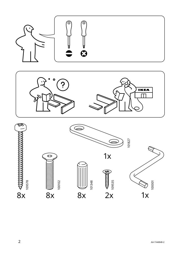 Assembly instructions for IKEA Tjusig shoe rack black | Page 2 - IKEA TJUSIG shoe rack 101.526.39