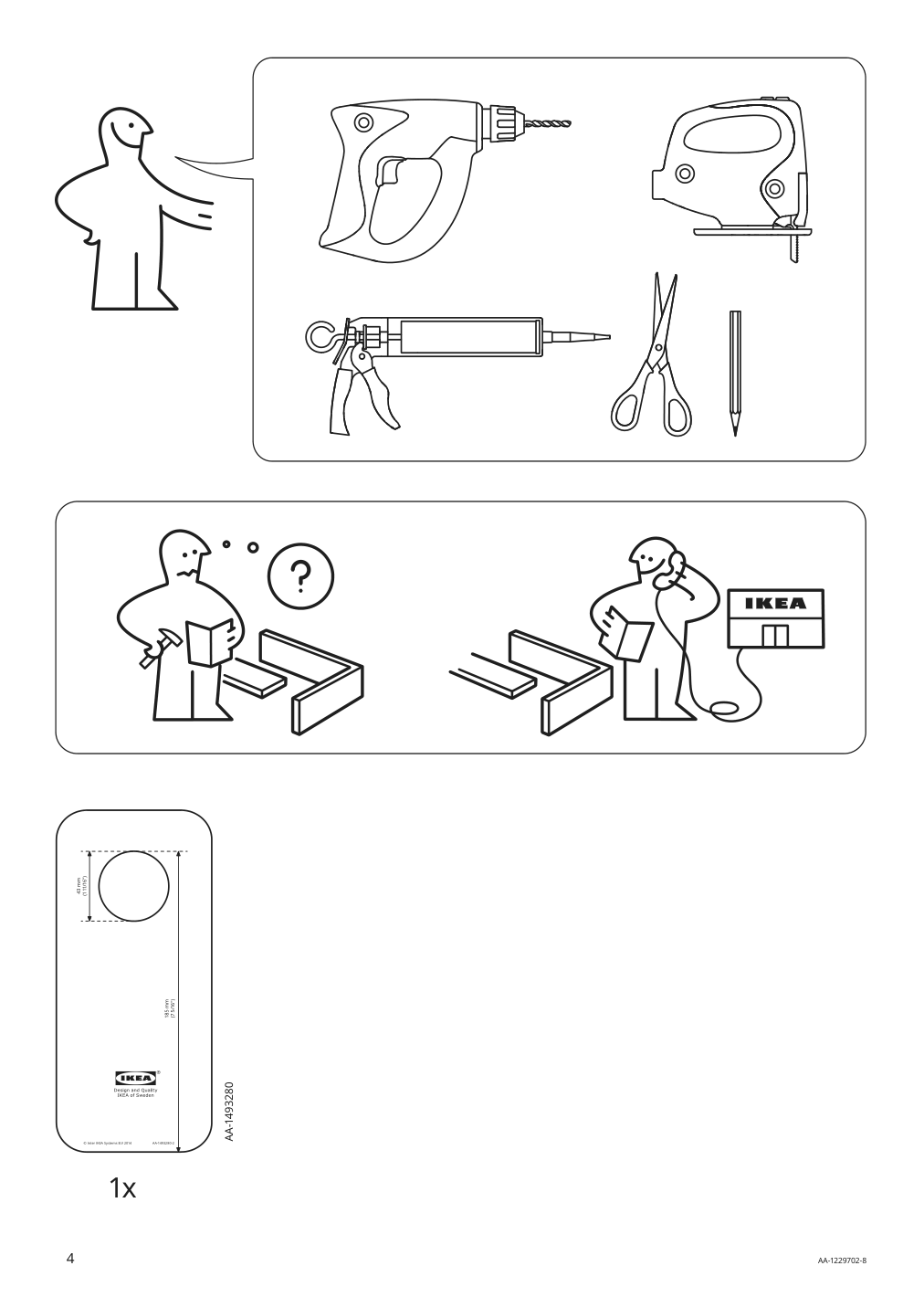 Assembly instructions for IKEA Toernviken countertop sink white | Page 4 - IKEA HEMNES / TÖRNVIKEN bathroom furniture, set of 4 493.898.48