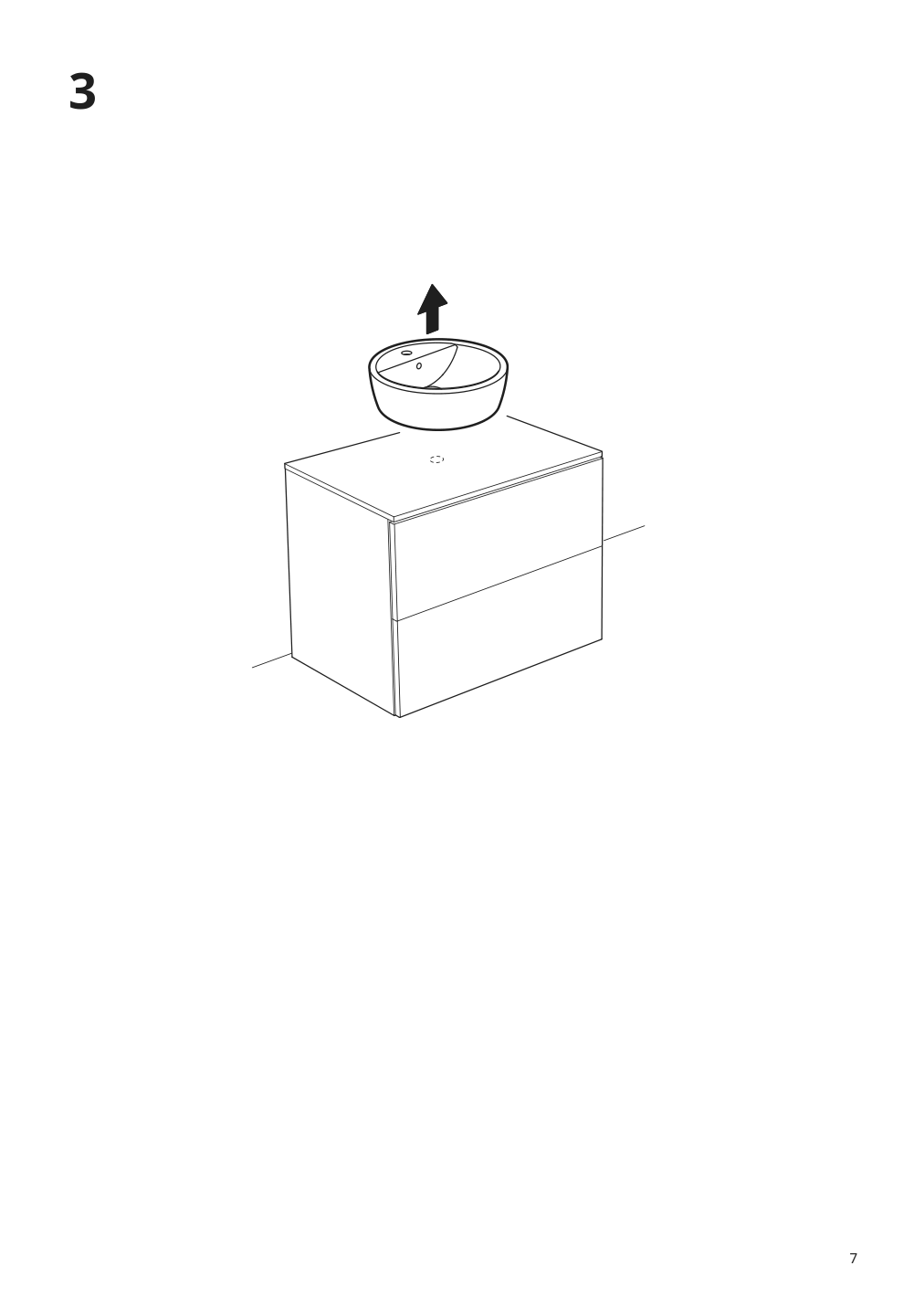 Assembly instructions for IKEA Toernviken countertop sink white | Page 7 - IKEA GODMORGON/TOLKEN / TÖRNVIKEN cabinet, countertop, 19 5/8" sink 593.087.62