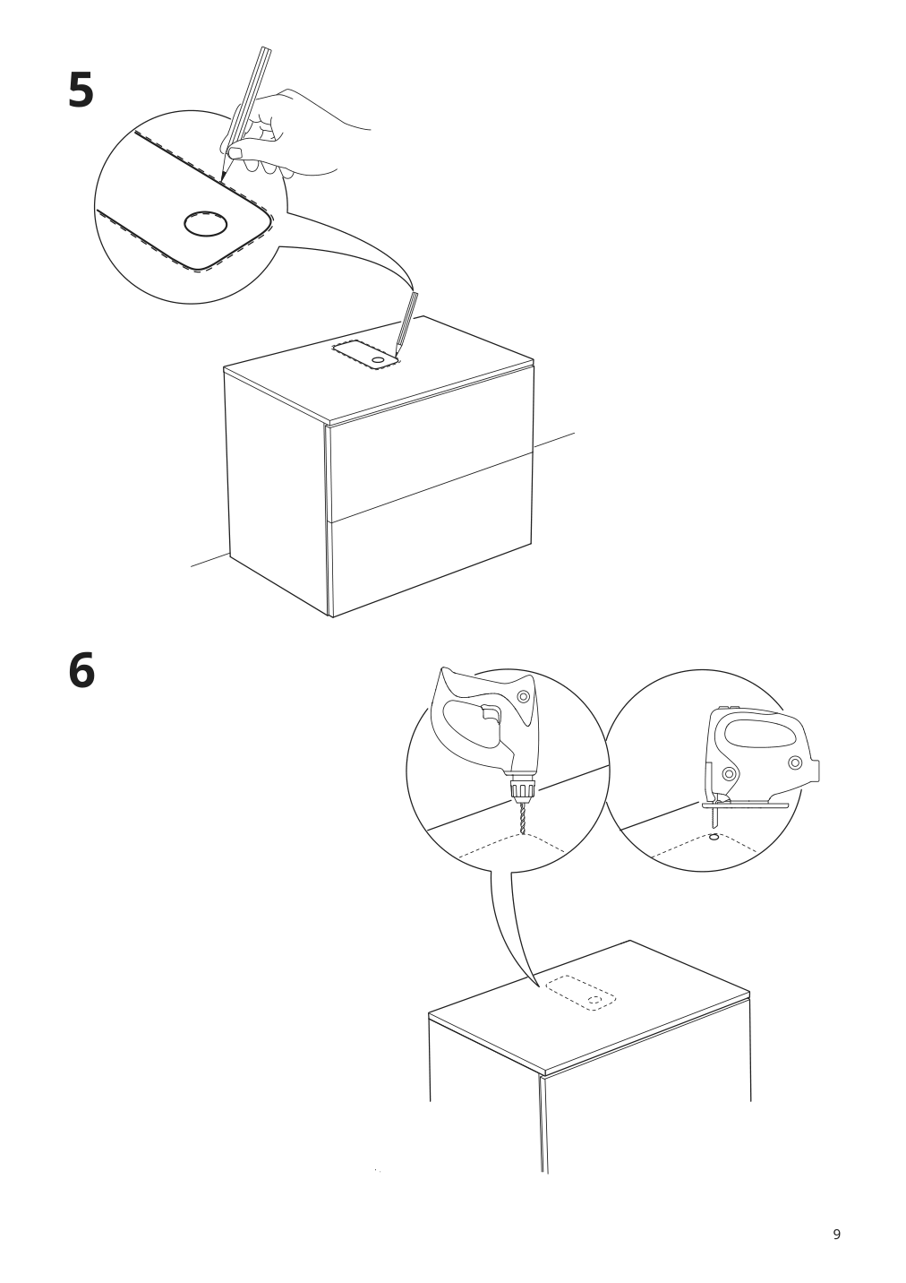 Assembly instructions for IKEA Toernviken countertop sink white | Page 9 - IKEA GODMORGON/TOLKEN / TÖRNVIKEN cabinet, countertop, 19 5/8" sink 193.385.39